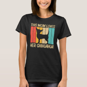Niedlich Chihuahua für Mamas Chihuahua Haustier Hu T-Shirt