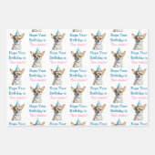 Niedlich Chihuahua in Birthday Hat Geschenkpapier Set (Vorderseite 2)