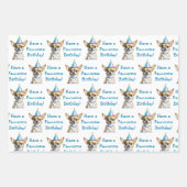 Niedlich Chihuahua in Birthday Hat Geschenkpapier Set (Vorderseite)