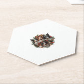 Niedlich Chihuahua in Weihnachtsmannmütze Weihnach Untersetzer (angewinkelt)