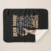 Niedlich Chihuahua | Lieber Daddy Gift Idee Vatert Sherpadecke (Vorderseite (Horizontal))