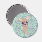 Niedlich Chihuahua Magnet (Vorderseite/Rückseite)