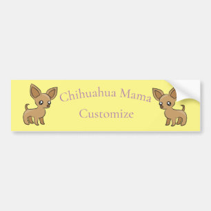 Niedlich Chihuahua Mama Art Thunder_Cove Autoaufkleber
