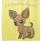 Niedlich Chihuahua Mama Art Thunder_Cove Duschvorhang (Vorderseite)