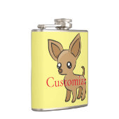 Niedlich Chihuahua Mama Art Thunder_Cove Flachmann (Rechts)