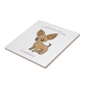 Niedlich Chihuahua Mama Art Thunder_Cove Fliese (Seite)