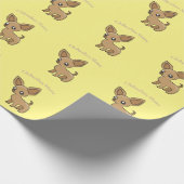 Niedlich Chihuahua Mama Art Thunder_Cove Geschenkpapier (Ecke)
