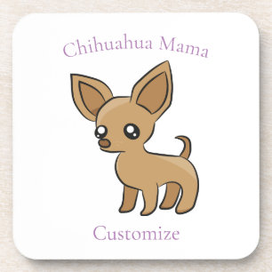 Niedlich Chihuahua Mama Art Thunder_Cove Getränkeuntersetzer