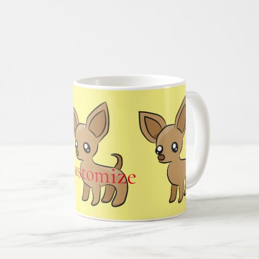 Niedlich Chihuahua Mama Art Thunder_Cove Kaffeetasse (VorderseiteRechts)