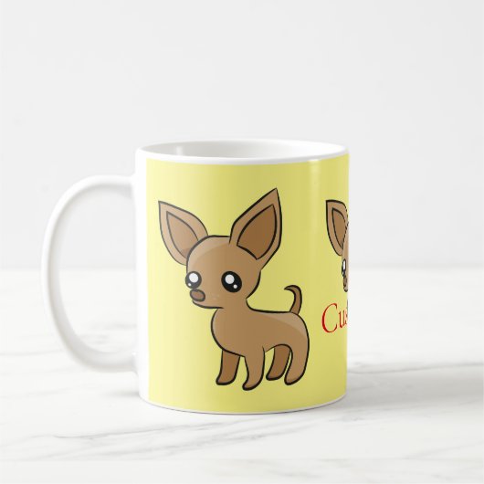 Niedlich Chihuahua Mama Art Thunder_Cove Kaffeetasse (Links)