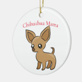 Niedlich Chihuahua Mama Art Thunder_Cove Keramik Ornament (Links)
