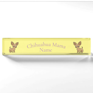 Niedlich Chihuahua Mama Art Thunder_Cove Namensplakette