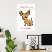 Niedlich Chihuahua Mama Art Thunder_Cove Poster (Heimbüro)