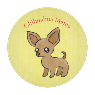 Niedlich Chihuahua Mama Art Thunder_Cove Schneidebrett