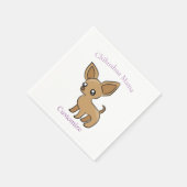 Niedlich Chihuahua Mama Art Thunder_Cove Serviette (Ecke)