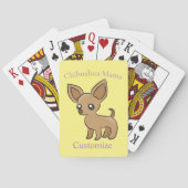 Niedlich Chihuahua Mama Art Thunder_Cove Spielkarten (Rückseite)