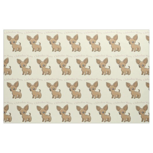 Niedlich Chihuahua Mama Art Thunder_Cove Stoff (Fat Quarter (45,7 x 55,9 cm))