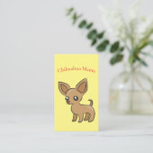 Niedlich Chihuahua Mama Art Thunder_Cove Visitenkarte (Stehend Vorderseite)