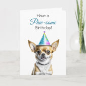 Niedlich Chihuahua Puns Birthday Karte (Vorderseite)