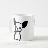 Niedlich Chihuahua Puppy Kaffeetasse (Vorderseite Links)