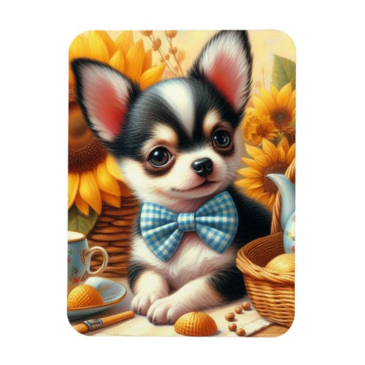 Niedlich Chihuahua Puppy Magnet (Vertikal)