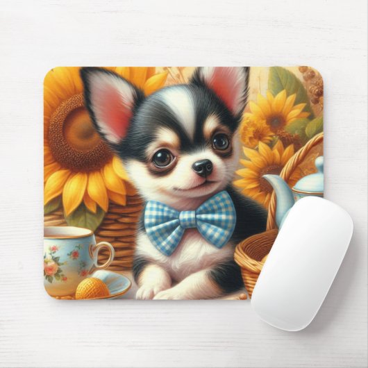 Niedlich Chihuahua Puppy Mousepad (Mit Mouse)
