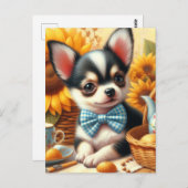 Niedlich Chihuahua Puppy Postkarte (Vorne/Hinten)