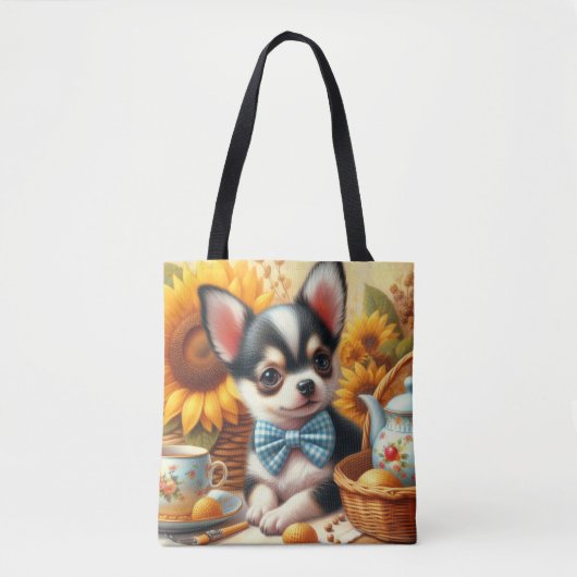 Niedlich Chihuahua Puppy Tasche (Vorderseite)