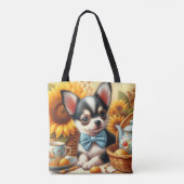 Niedlich Chihuahua Puppy Tasche (Rückseite)