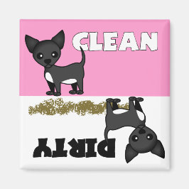 Niedlich Chihuahua Sauberkeit / Geschirrspülmaschi Magnet