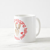 Niedlich Chihuahua, schlampige Küsse Kaffeetasse (VorderseiteRechts)