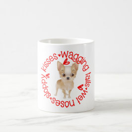 Niedlich Chihuahua, schlampige Küsse Kaffeetasse
