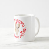 Niedlich Chihuahua, schlampige Küsse Kaffeetasse (VorderseiteRechts)