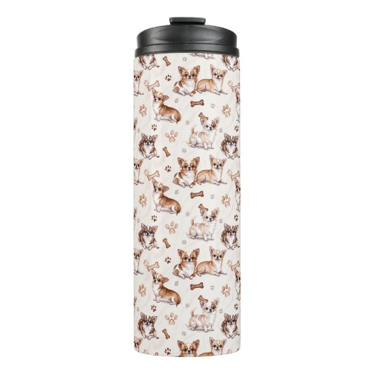 Niedlich Chihuahua Thermosbecher (Vorderseite)