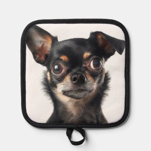 Niedlich Chihuahua Topflappen (Vorderseite)