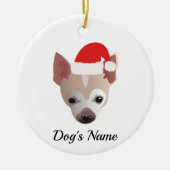 Niedlich Chihuahua Weihnachten Keramik Ornament (Vorne)