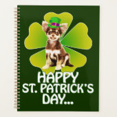 Niedlich Chihuahua Welppy Hat St. Patrick Day Planer (Vorderseite)