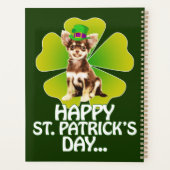 Niedlich Chihuahua Welppy Hat St. Patrick Day Planer (Rückseite)