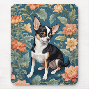 Niedlich Chihuahua William Morris Inspirierte Flor Mousepad