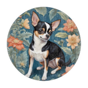 Niedlich Chihuahua William Morris Inspirierte Flor Schneidebrett