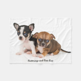 Niedlich Chihuahuas Foto Fleece Blanket