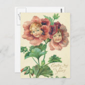Niedlich Children Red Carnation Postkarte (Vorne/Hinten)