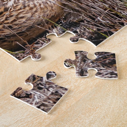 Niedlich Chillin' Mallard Mama Duck & Baby Ducklin Puzzle (Seite)