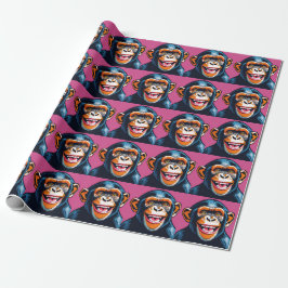 Niedlich Chimpanzee Laughs Geschenkpapier