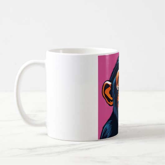 Niedlich Chimpanzee Laughs Kaffeetasse (Links)