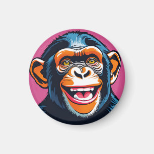 Niedlich Chimpanzee Laughs Magnet