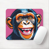 Niedlich Chimpanzee Laughs Mousepad (Mit Mouse)