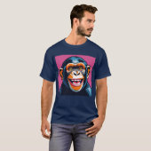 Niedlich Chimpanzee Laughs T-Shirt (Vorne ganz)