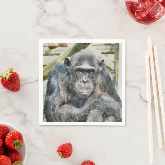 NIEDLICH CHIMPANZEE SERVIETTE (Beispiel)
