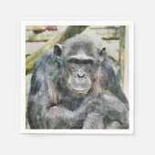 NIEDLICH CHIMPANZEE SERVIETTE (Vorderseite)
